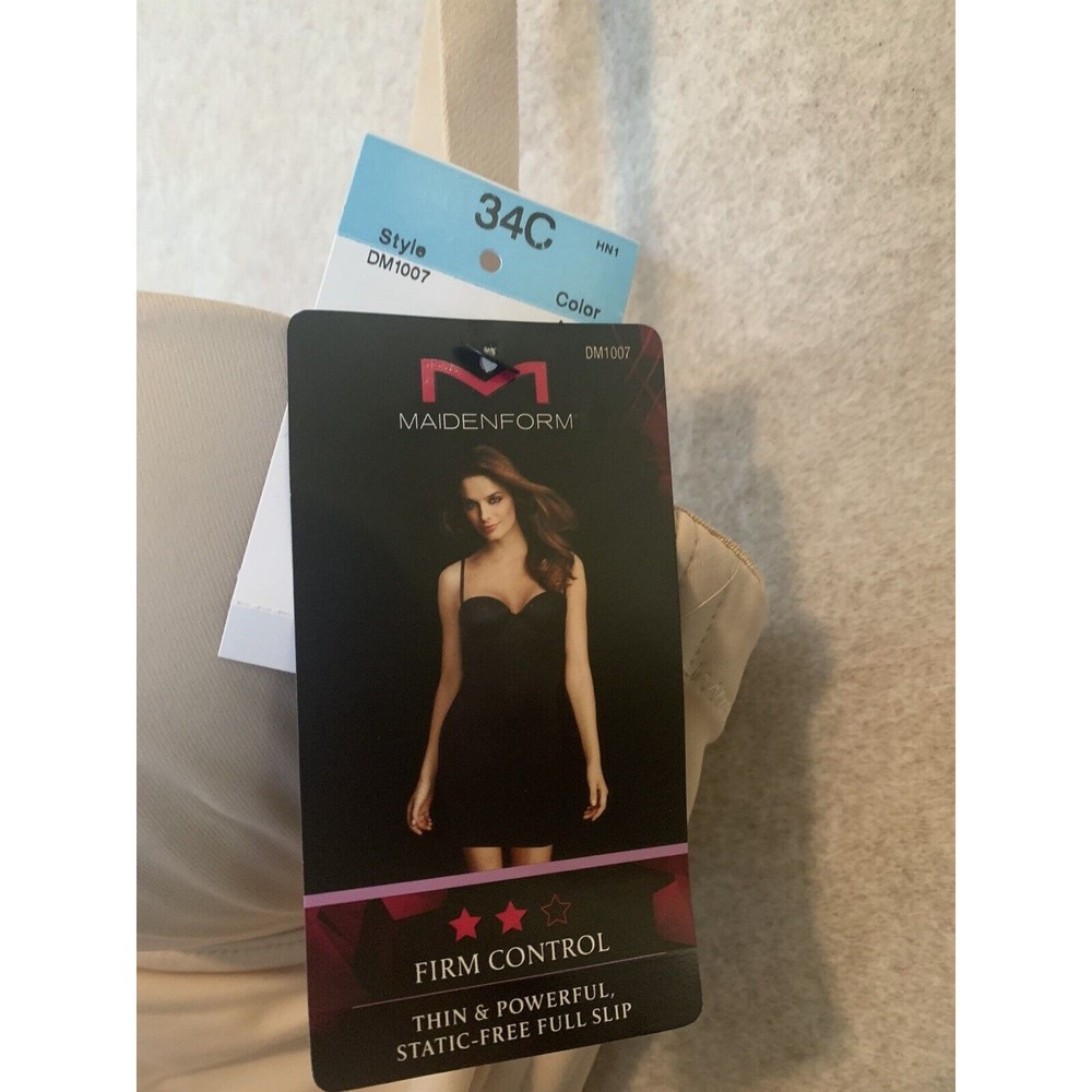 MAIDERFORM Womens Firm Control Convertible Slip Style Size 34C (1160) - Picture 11 of 12